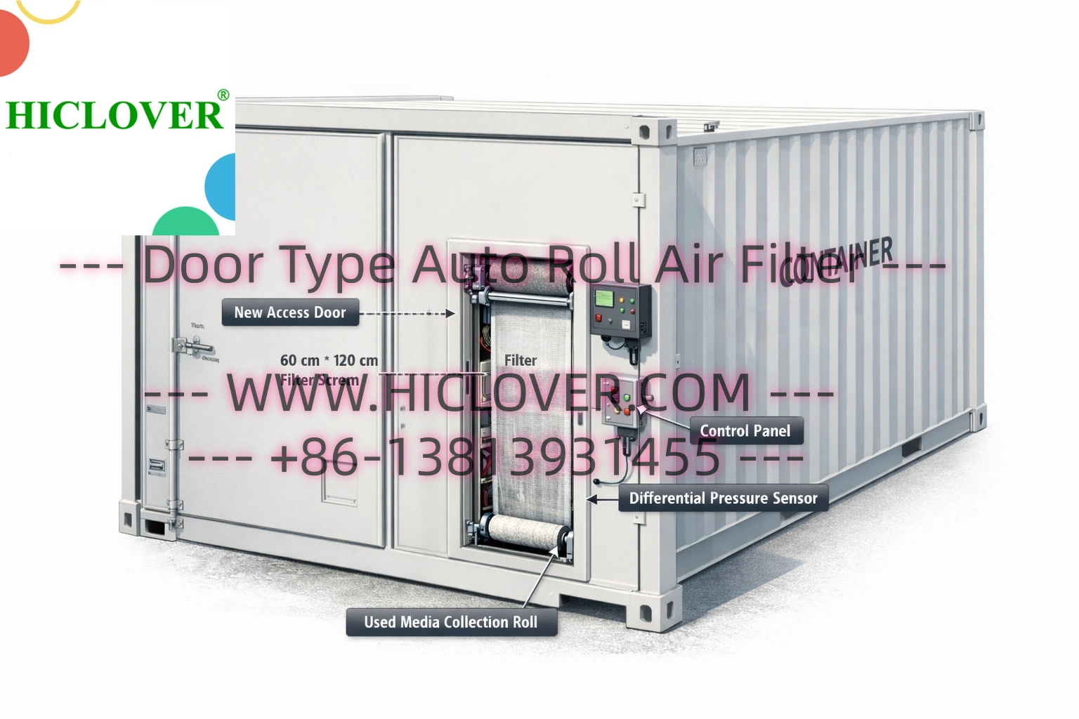 Door Type Auto Roll Air Filter for BESS Containers: Smart Dust Protection With Minimal Maintenance