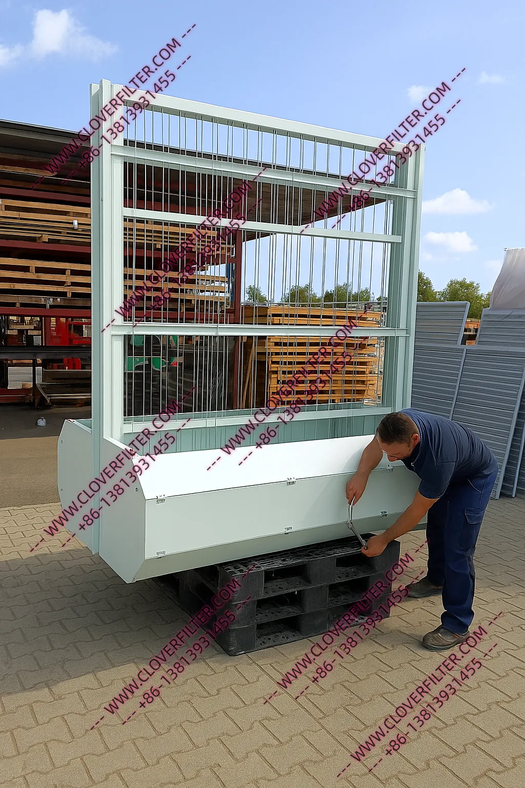 HICLOVER Automatic Roll Air Filter for Australia: Underground Mining HVAC, Gold Mine Air Corridors, and Power Station Blower Rooms